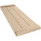 Ekena Millwork Rustic Three Board Joined Board-n-Batten Sandblasted Faux Wood Shutters w/End Batten, 16 1/2"Wx44"H SHUBJE16X44SDPR - alternate 2